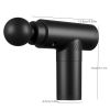 Mini Portable Massage Sports Equipment Set; Full-body Massage Gun For Muscle Relaxation - Black - Mechanical