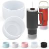 2Pcs Silicone Boot for Water Bottle Protective Water Bottle Bottom Sleeve Cover - Clear