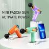 1pc Portable Mini Fascia Gun Massage Muscle Meridian Health Care Home Portable Massage Gun Electric Mini Massager - Green