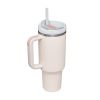 40 oz Tumbler with Handle and Straw Lid;  Insulated Cup Water Bottle - Pink