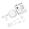J3 Wireless Headphones Touch Screen Sports Headphones In-ear  - White