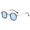 Women Sunglasses Fashion Square Round Sunglass Personality Irregular Sun Glasses Retro Men UV400 Shades Eyewear Gafas De Sol - black blue