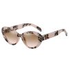Fashion Cat Eye Sunglasses Women Rivets Glasses Retro Leopard Sunglass Luxury Designer Eyewear UV400 Sun Glass Gradient Shades - hawksbill tea