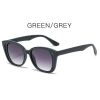 Fashion Cat Eye Sunglasses Women Hollow Out Glasses Retro Sunglass Luxury Designer Eyewear UV400 Sun Glass Gradient Shades - green gray
