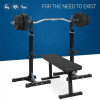Standard Adjustable Portable Power Weight Rack, Black - Black
