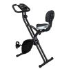Home Folding Exercise Bike Black - as pic