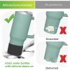2Pcs Silicone Boot for Water Bottle Protective Water Bottle Bottom Sleeve Cover - White