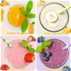 Summer Squeeze Homemade Juice Water Bottle Quick-Frozen Smoothie Sand Cup Pinch Fast Cooling Magic Ice Cream Slushy Maker - Rose Red
