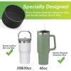 2Pcs Silicone Boot for Water Bottle Protective Water Bottle Bottom Sleeve Cover - White