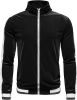 Men's 2 Pieces Full Zip Tracksuits Golden Velvet Sport Suits Casual Outfits Jacket & Pants Fitness Tracksuit Set - S - Black