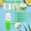 Summer Squeeze Homemade Juice Water Bottle Quick-Frozen Smoothie Sand Cup Pinch Fast Cooling Magic Ice Cream Slushy Maker - Green