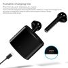 i7s tws Wireless Headphones Bluetooth 5.0 Earphones sport Earbuds Headset With Mic Charging box Headphones For all smartphones - Black