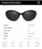 Fashion Cat Eye Sunglasses Women Rivets Glasses Retro Leopard Sunglass Luxury Designer Eyewear UV400 Sun Glass Gradient Shades - leopard tea