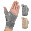 1pc Wristband New Left And Right Hand Universal Outdoor Sports Thumb Support Wristband; Orthopedic Finger Protection Compression Finger Sleeve - Grey