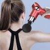 Massage Gun Deep Tissue Fascia Massager Rechargeable Percussion Muscle Relaxation Gun - Red