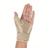 1pc Wristband New Left And Right Hand Universal Outdoor Sports Thumb Support Wristband; Orthopedic Finger Protection Compression Finger Sleeve - Grey