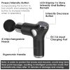 Massage Gun Deep Tissue Fascia Massager Rechargeable Percussion Muscle Relaxation Gun - Black