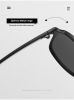Fashion Double Bridge Pilot Sunglasses Women Sunglass Vintage Sun Glass Men Luxury Brand Design Eyewear UV400 Gradient Shades - black green