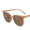 Fashion Square Sunglasses Rivets Women Glasses Retro Sunglass Female Luxury Designer Eyewear UV400 Sun Glass Gradient Shades - leopard tea