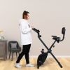 Home Folding Exercise Bike Black - as pic