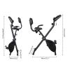 Home Folding Exercise Bike Black - as pic