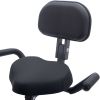Folding Exercise Bike; Fitness Upright and Recumbent X-Bike with 10-Level Adjustable Resistance; Arm Bands and Backrest - as Pic