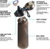 Fruit Fragrance Water Bottle, Scent Water Cup, Flavor Pods for Water Bottle 650ML - Purple