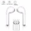 i7s tws Wireless Headphones Bluetooth 5.0 Earphones sport Earbuds Headset With Mic Charging box Headphones For all smartphones - White