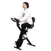 Home Folding Exercise Bike Black - as pic