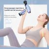 1pc Retinal Gun Deep Muscle Massage Relax Outdoor Fitness Equipment Shock Full Body Massager Electric Massage Gun - Haze Blue