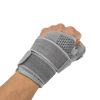1pc Wristband New Left And Right Hand Universal Outdoor Sports Thumb Support Wristband; Orthopedic Finger Protection Compression Finger Sleeve - Grey