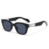 Fashion Square Sunglasses Women Hollow Out Leopard Sunglass Vintage Sun Glass Men Luxury Designer Eyewear UV400 Gradient Shades - white black