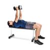 Strength Flat Utility Weight Bench (600 lb Weight Capacity) - White