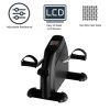 Under Desk Bike and Pedal Exerciser with Calorie Counter - Black