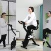 Home Folding Exercise Bike Black - as pic